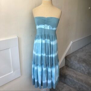 Love Tanjane Strapless Tie Dyed Rayon Mini Dress